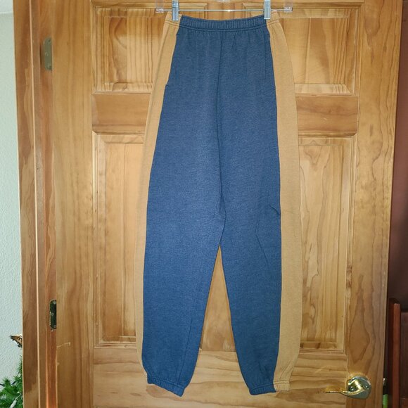 SO Blue/Mustard Yellow Jogger Sweatpants - Picture 3 of 3